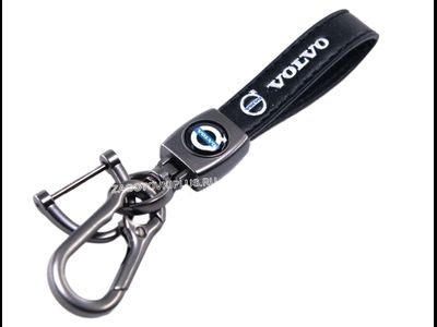 Премиум кожаный брелок с логотипом VOLVO