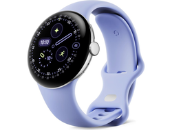 Google Pixel Watch 4 41mm Wi-Fi Polished Silver with Iris Active Band