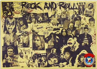 Rock and roll, плакат (Ч/Б) 51,5х36 см.