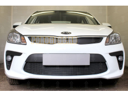 Защита радиатора KIA RIO 2017- black низ PREMIUM