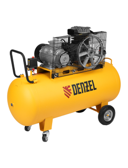 Компрессор воздушный BCI3000-T/200, ременный привод , 3.0 кВт, 200 литров, 530 л/мин Denzel