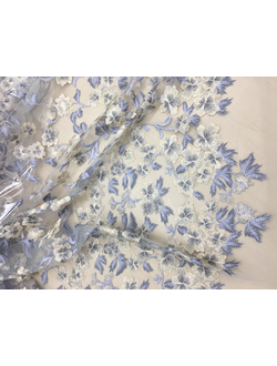 Сетка с вышивкой ширина 140см арт 2434