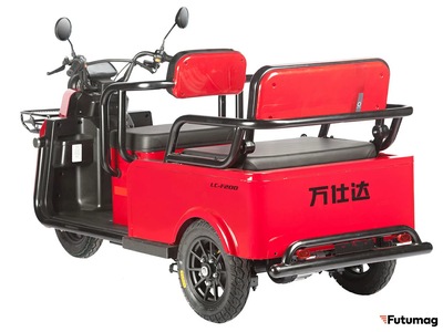 Электротрицикл Wanshida LC-F200 60V 1000Вт красный