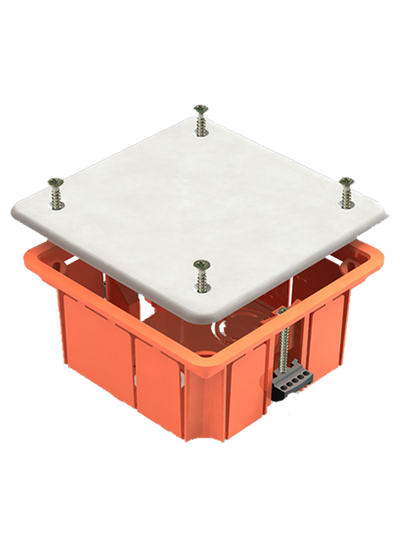 Коробка КМ41022 распаячная 92х92x45мм для полых стен