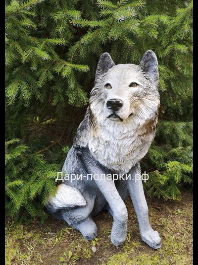 Волк  68*57см  6,5кг   полистоун Россия  5226/012026**