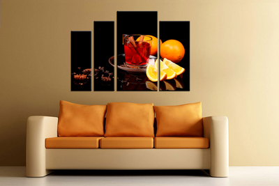 Модульная картина "Серьезный натюрморт"