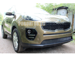 Защита радиатора KIA Sportage IV 2016-2018 black низ