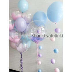 Шары цепочки с пузырями, баблс и фонтан