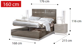 Кровать "Legno" 160х200 см с механизмом