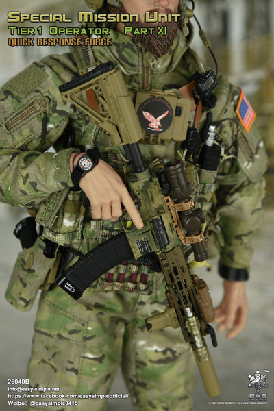 БОЕЦ СИЛ СПЕЦИАЛЬНЫХ ОПЕРАЦИЙ США - Коллекционная ФИГУРКА 1/6 scale SMU Tier 1 Operator Part XI Quick Response Force (26040B) - Easy&Simple