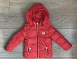 М.17-29 Куртка Moncler красная  (98,110,116,122)