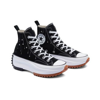 Кеды Converse Run Star Hike High Top черные с белыми каплями