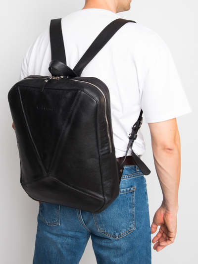 Кожаный рюкзак Lanciano Premium black (арт. 3066-51)