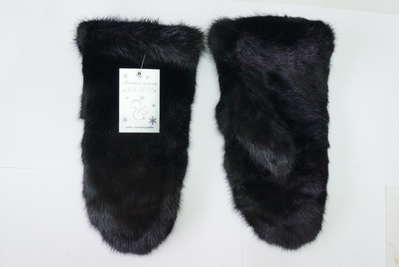 Варежки из меха норки