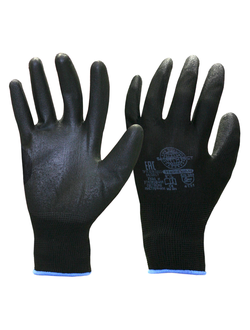 Перчатки Safeprotect НейпПол-Ч (нейлон+полиуретан, черный)