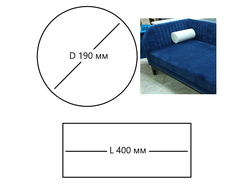 Валик из поролона 190x400, для подушки или подлокотника