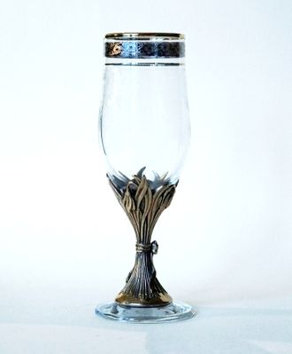 подарочный бокал для шампанского подснежник