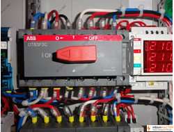 Установка реверсивный рубильник в щитке ИВАНМАСТЕР