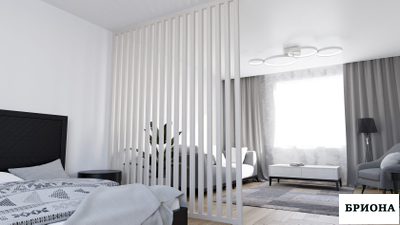 Интерьерная перегородка 40х60 мм. (белый)