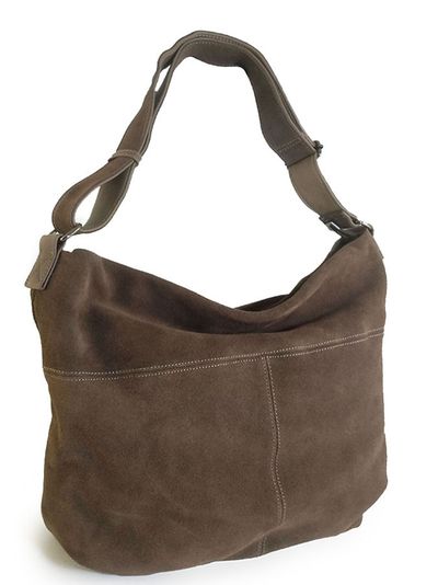 (АРТИКУЛ: 10043/1/8) СУМКА МЕШОК ЖЕНСКАЯ, БОЛЬШАЯ, НАТУРАЛЬНЫЕ КОЖА/ЗАМША, ТЕМНО-БЕЖЕВАЯ, ШИРОКИЙ РЕМЕНЬ ЧЕРЕЗ ПЛЕЧО