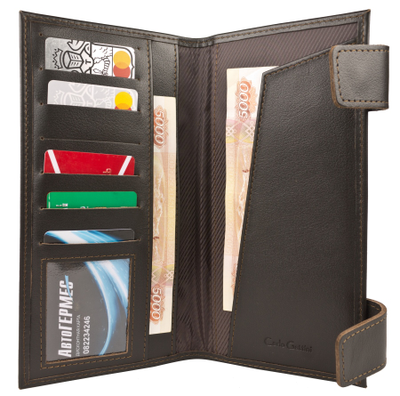 Кожаный холдер / клатч Arre brown (арт. 5063-04)