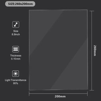 Пленка FEP 260*200*0,15 мм для ANYCUBIC Photon Mono X 6Ks 4K M3 Plus Elegoo Saturn серии, аксессуары для 3D-принтера, ЖК-дисплей
