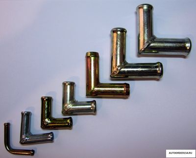 Трубка уголок 20х20мм металл.угол-90гр., арт. 20000045, цена за 10 шт.