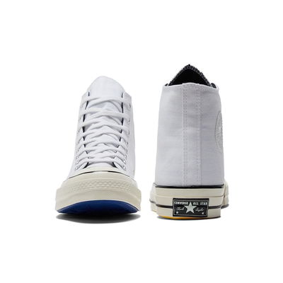 Белоснежные Кеды Converse Chuck Taylor 70 HI с цветной подошвой A06069C