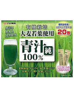 "Аодзиру Классика" Напиток из порошка молодых листьев ячменя классический Yuwa (20 шт, 3 гр)