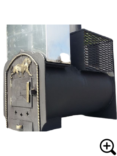 Дровяная банная печь ЕНИСЕЙ-1, открытая каменка