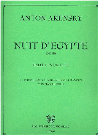 Arensky. Nuit d'Egypte op.50 Klavierauszug