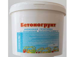 Бетоногрунт  акриловый с кварцевым наполнителем 15 кг