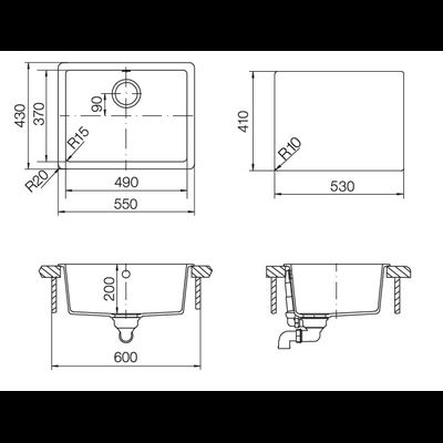 Мойка Schock QUADRO 60