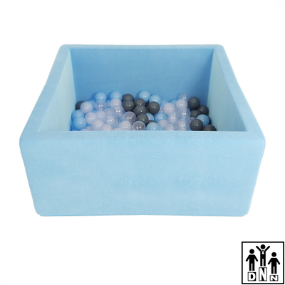 Сухой бассейн BOX (голубой) (цвет шариков 1)