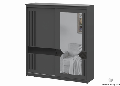 Шкаф-купе № 25 Блэк 200 см