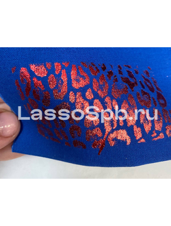 Клеевая пленка для трансферной потали по ткани Мини Леопард 15 см 1м