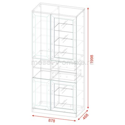 Шкаф-витрина Босфор