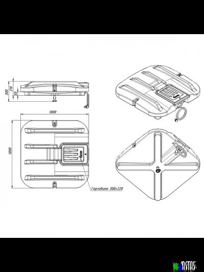 Бак для душа Rostok Ok 110 л с подогревом