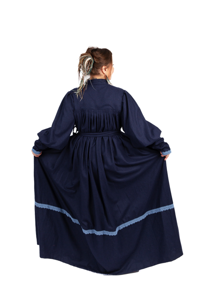 Платье в русском стиле "Поморское" шерстяное