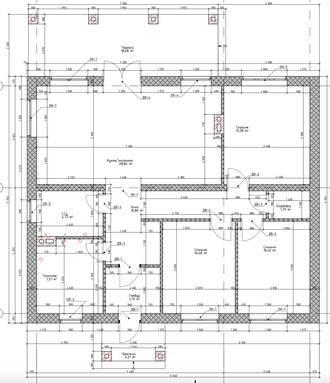 Одноэтажный дом с тремя спальнями 92м² (S35)