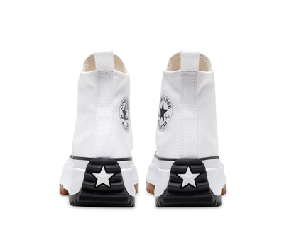 кеды Converse all Star белые на платформе, логотип конверс 166799C купить онлайн