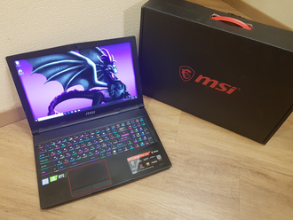 MSI GE63 RAIDER RGB 8SE-234RU ( 15.6 FHD IPS 144Hz I7-8750H RTX2060(6Gb) 16Gb 1Tb + 256SSD )