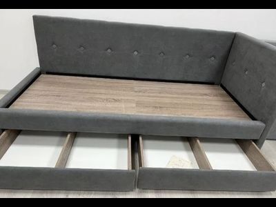 Кровать-тахта Агата Коричневая (Бонмебель)