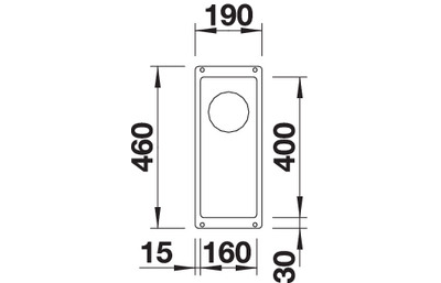 Мойка Blanco Subline 160-U отводная арматура InFino, 523398
