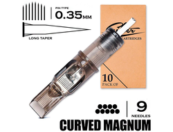 9 CMLT/0.35 - Curved Magnum Bugpin Long Taper "EZ FILTER"