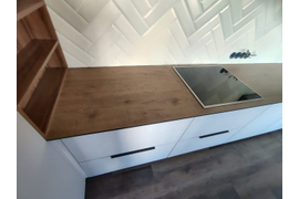 Кухня софт розовый