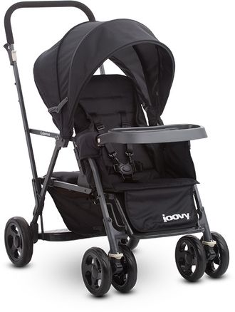 Прогулочная коляска для погодок/двойни Joovy Caboose Graphite Черный