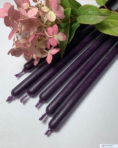 Свеча фиолетовая №20 (3 часа горения).