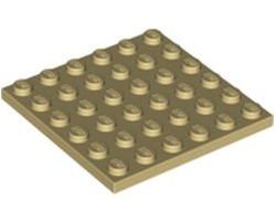 Plate 6 x 6, Tan (3958 / 4125217)