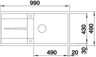 Мойка Blanco Metra XL 6 S-F, 518883